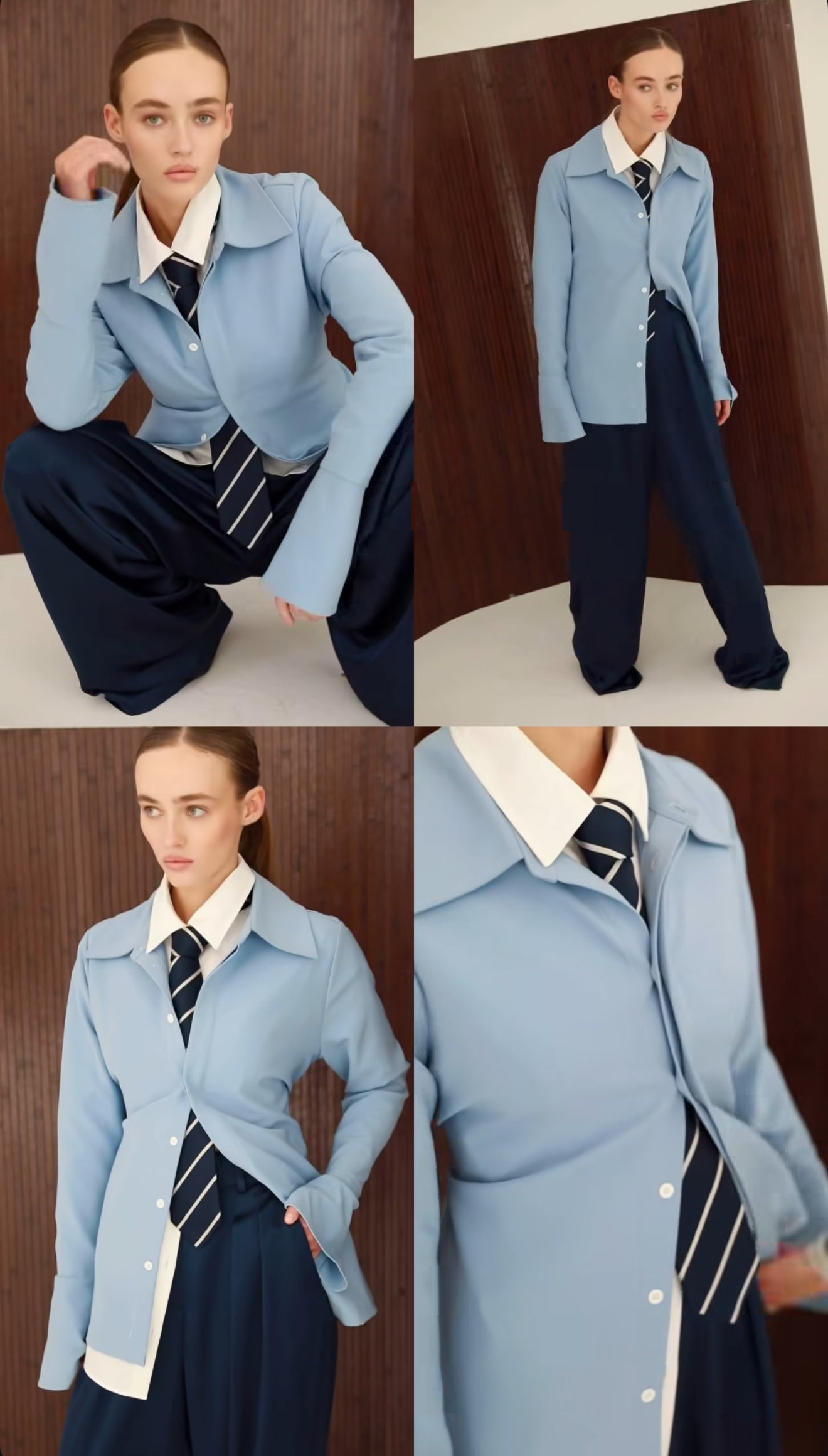 Dark Stained Oak Room Divider