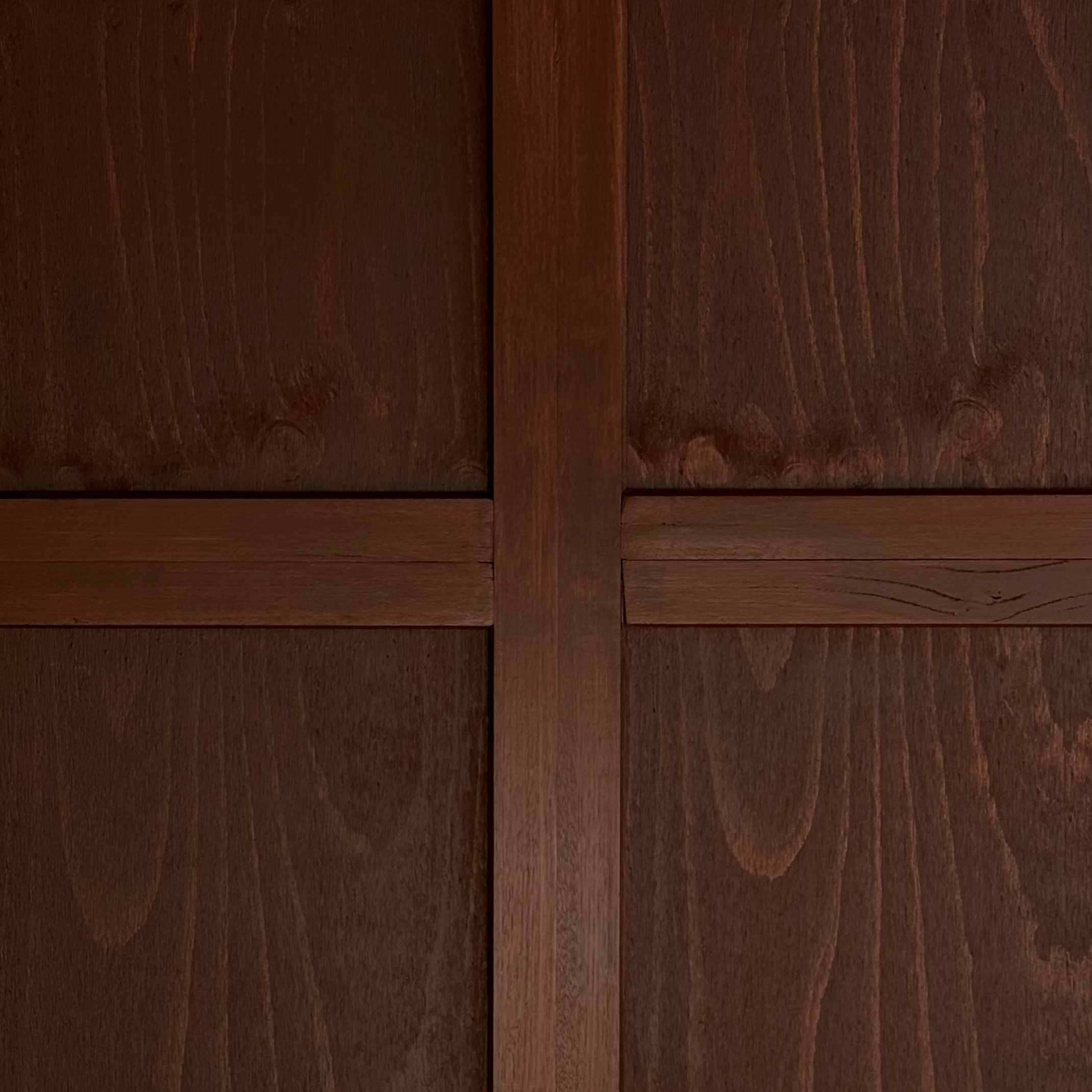 Dark Stained Oak Wall