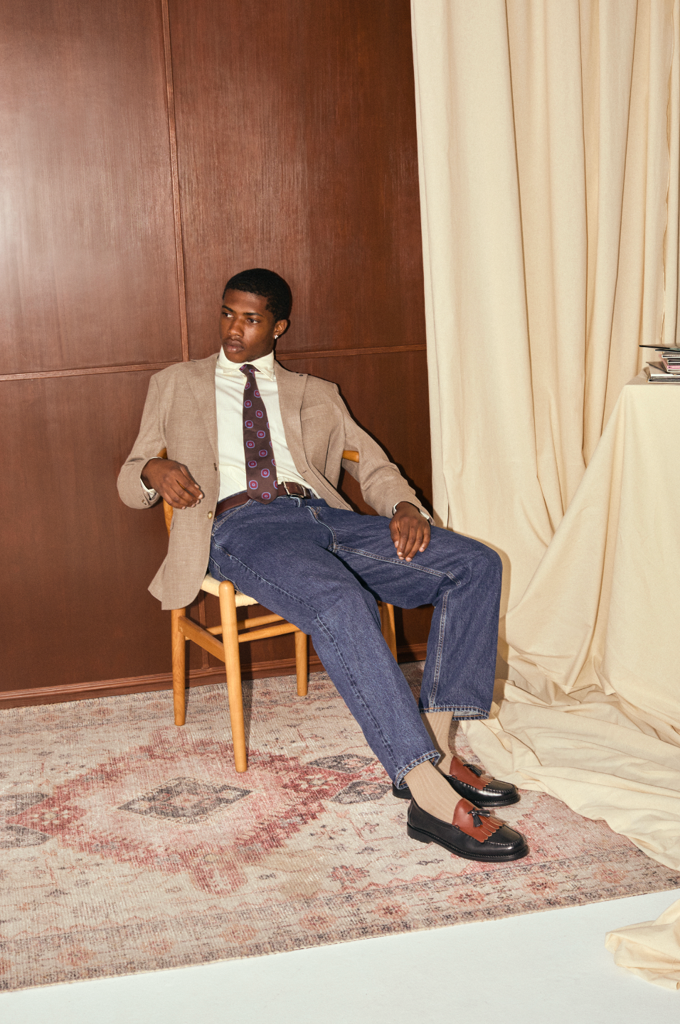 Dark Stained Oak Wall